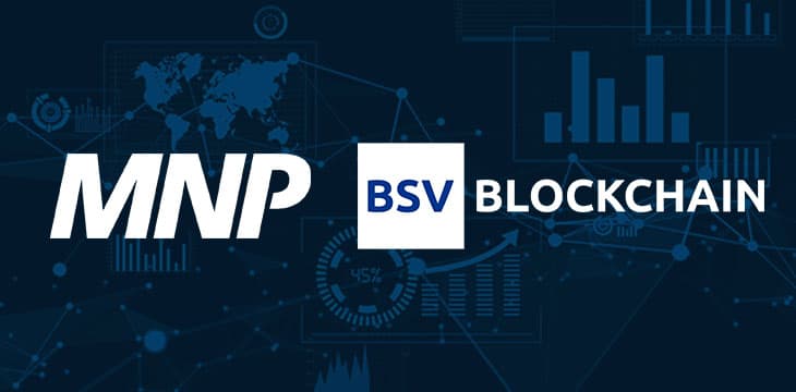 MNP and BSV Blockchain logo