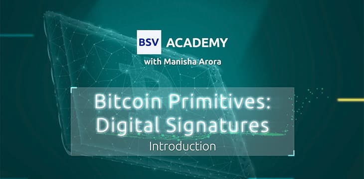 BSV Academy Digital signatures